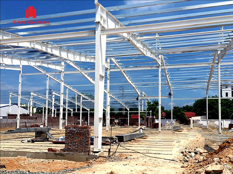 Khung nhà tiền chế mạ kẽm – Chống gỉ sét, tuổi thọ cao